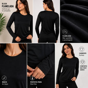Blusa de Frio Térmica Peluciada segunda Pele