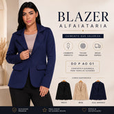 Blazer Feminino Alfaiataria Longo Zivo Maxi